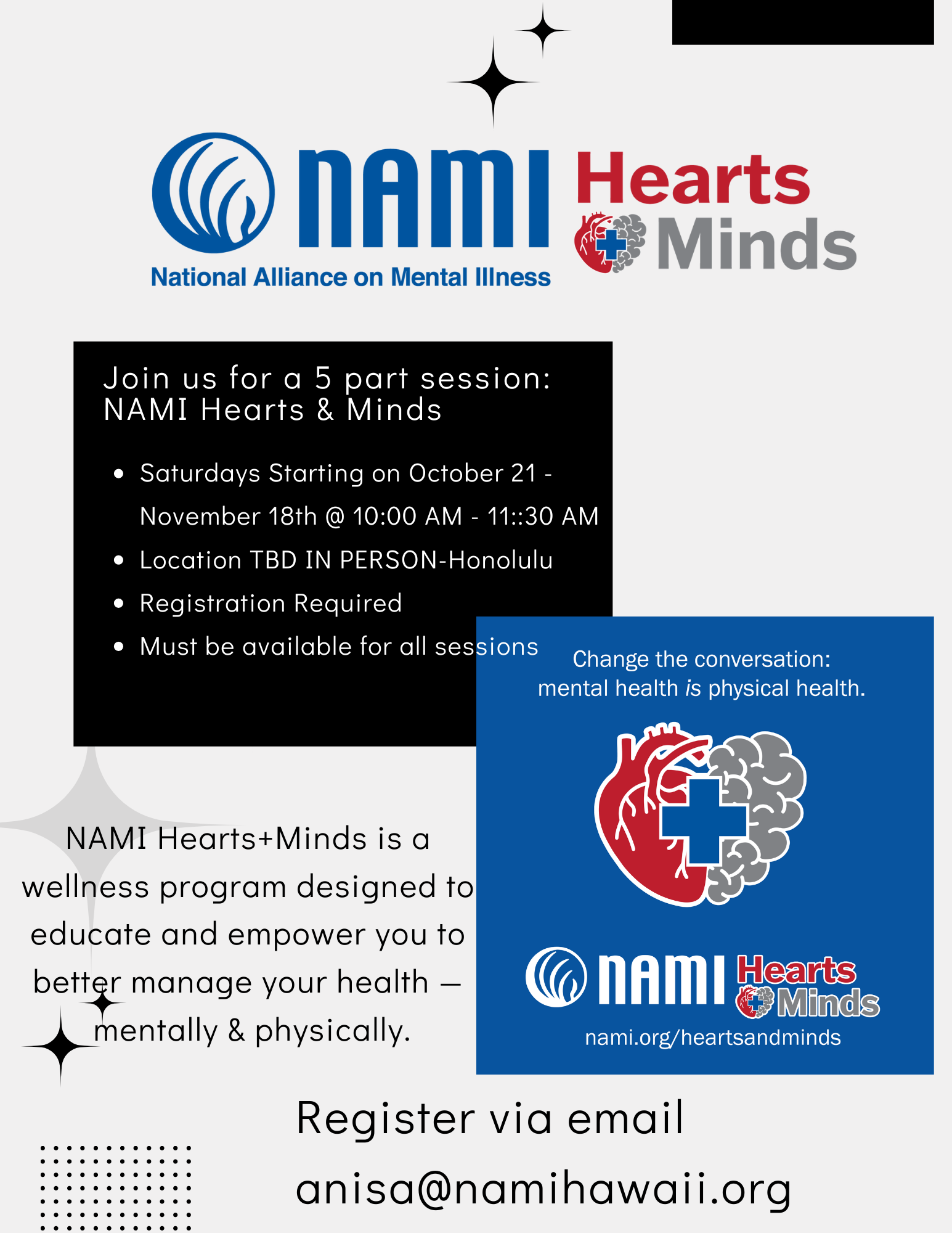 NAMI Hearts Minds National Alliance For Mental Illness Hawaii