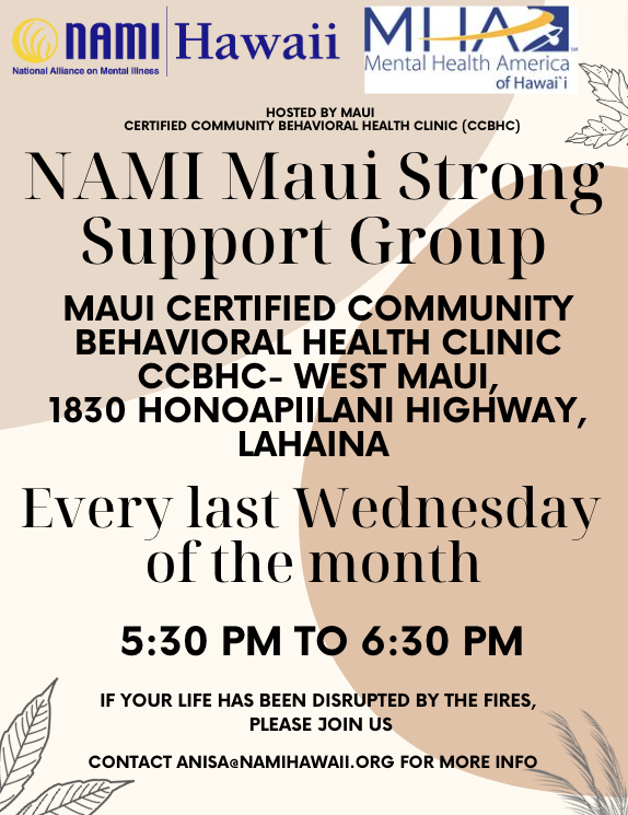 Maui Strong Support Group at Maui CCBHC